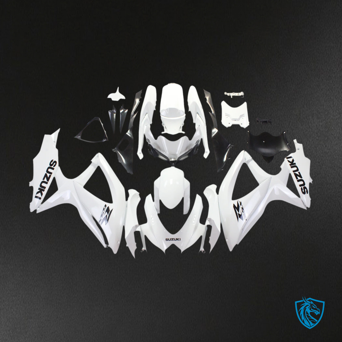 Suzuki GSXR 600-750 (2008-2010) White - Fairing Kit