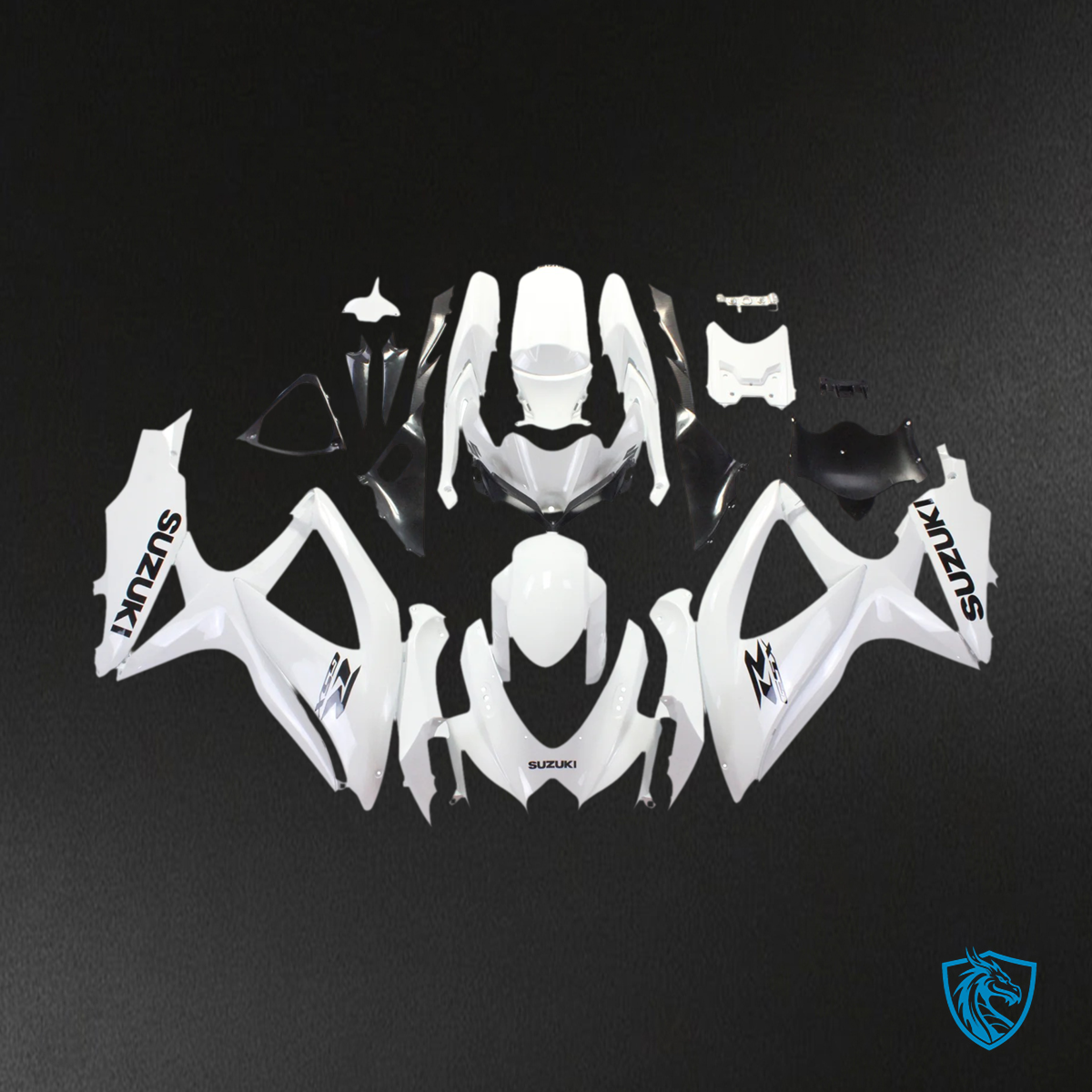 Suzuki GSXR 600-750 (2008-2010) White - Fairing Kit