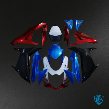 Suzuki GSXR 600-750 (2011-2024) Blue, Red & White - MERGEment Motorcycle Fairings Kit