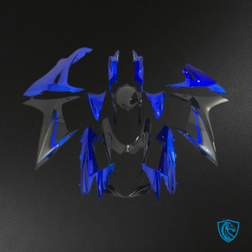 Suzuki GSXR 600-750 (2011-2024) Blue, Black & Gray Motorcycle Fairings Kit - Aftermarket ABS Bodywork