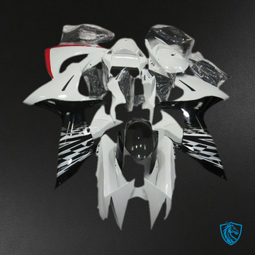 Suzuki GSXR 600-750 (2011-2024) White & Black Motul Motorcycle - Custom ABS Fairing Kit