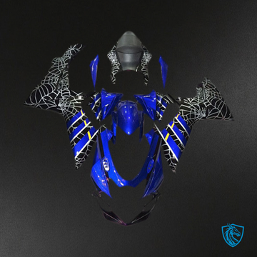 Suzuki GSXR 600-750 (2011-2024) Blue Spider Glossy - MERGEment Motorcycle Fairings Kit