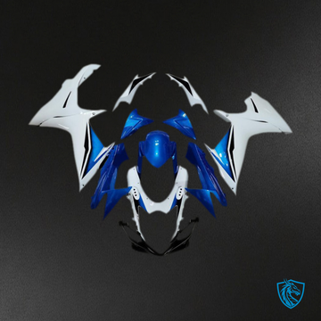 Suzuki GSXR 600-750 (2011-2024) Blue & White - MERGEment Motorcycle Fairings Kit