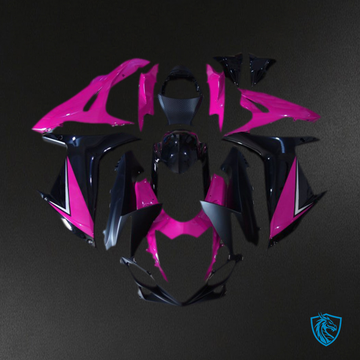 Suzuki GSXR 600-750 (2011-2024) Gloss Pink & Black Motorcycle Fairings Kit | ABS Bodywork