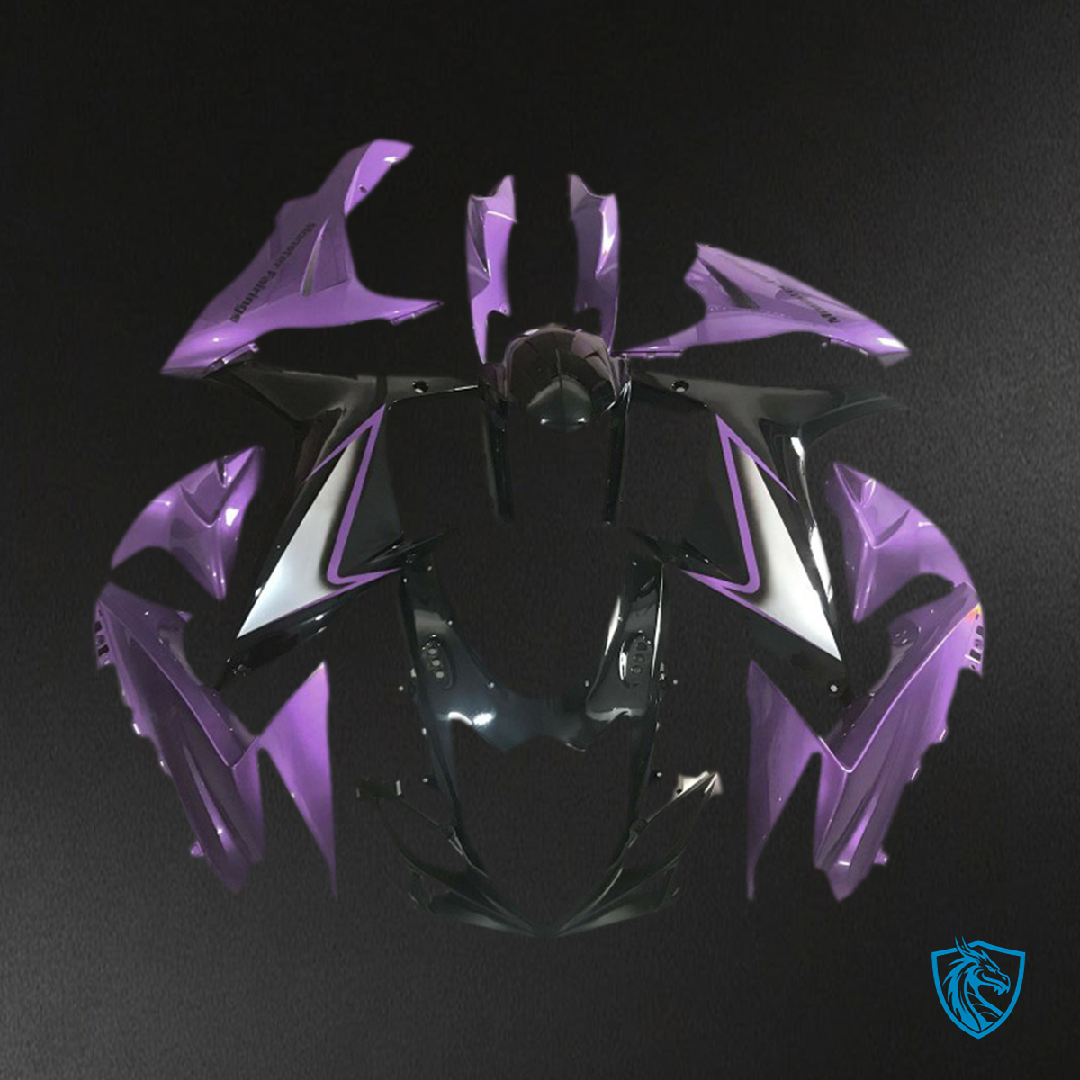 Suzuki GSXR 600-750 (2011-2024) Gloss Purple Edges - MERGEment Motorcycle Fairings Kit