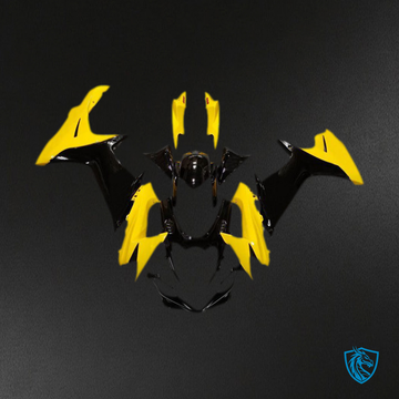 Suzuki GSXR 600-750 (2011-2024) Glossy Yellow & Black Motorcycle - Custom ABS Fairing Kit
