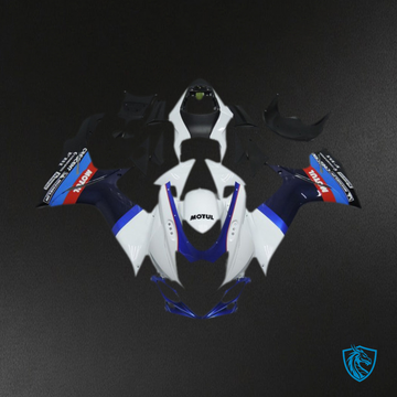 Suzuki GSXR 600-750 (2011-2024) White & Blue Motul - MERGEment Motorcycle Fairings Kit