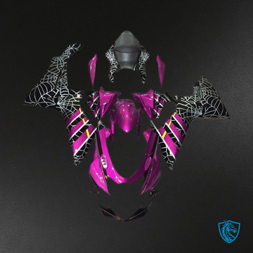 Suzuki GSXR 600-750 (2011-2024) Pink Spider Glossy Motorcycle Fairings Kit | ABS Bodywork
