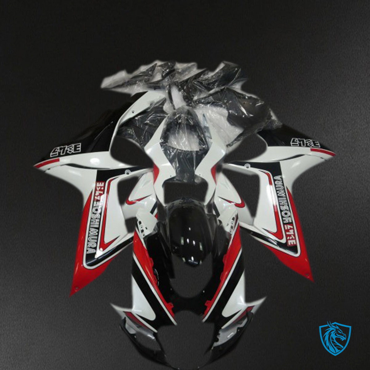 Suzuki GSXR 600-750 (2011-2024) Red, White & Black Motorcycle - Custom ABS Fairing Kit