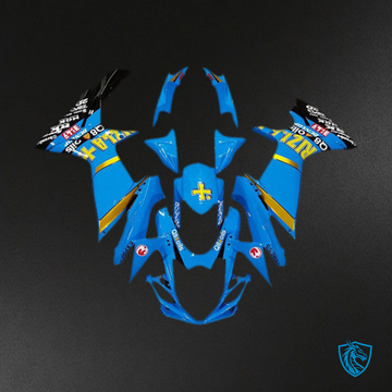 Suzuki GSXR 600-750 (2011-2024) Blue & Yellow Rizla - MERGEment Motorcycle Fairings Kit