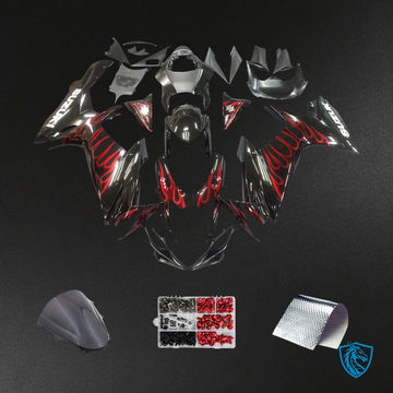 Suzuki GSXR 600-750 (2011-2025) Black and Red - Fairing Kit