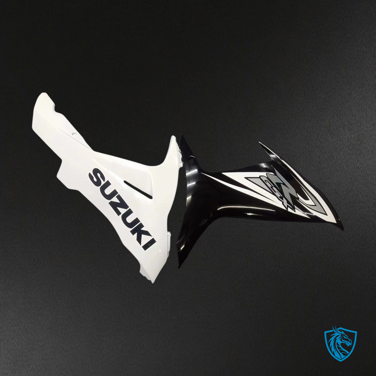 Suzuki GSXR 600-750 (2011-2025) Black & White - Fairing Kit