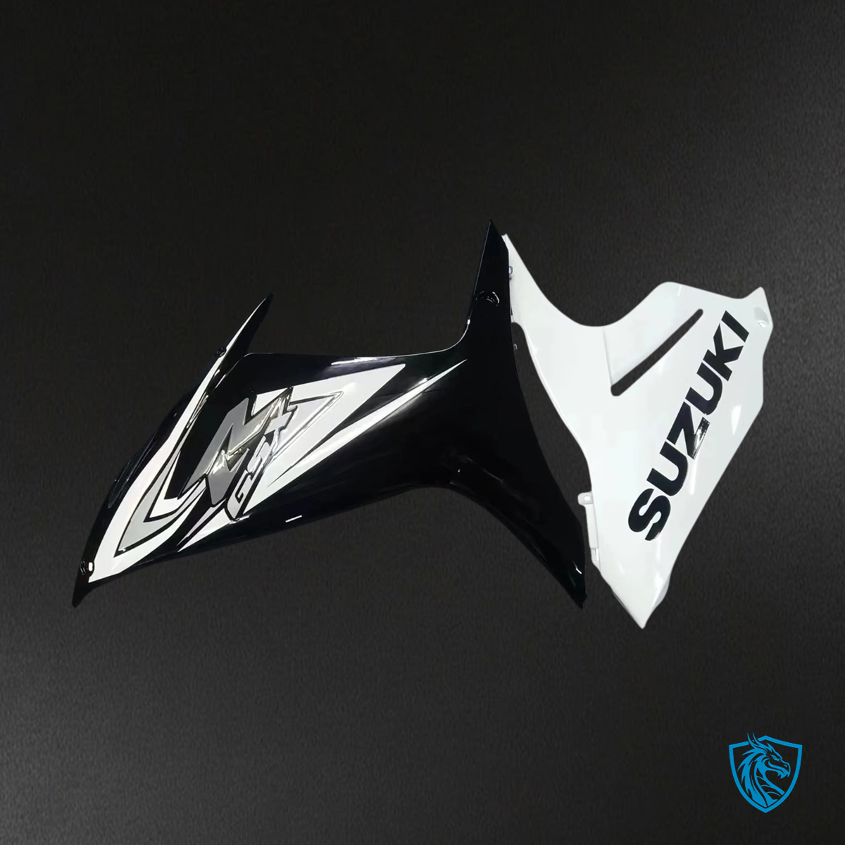 Suzuki GSXR 600-750 (2011-2025) Black & White - Fairing Kit