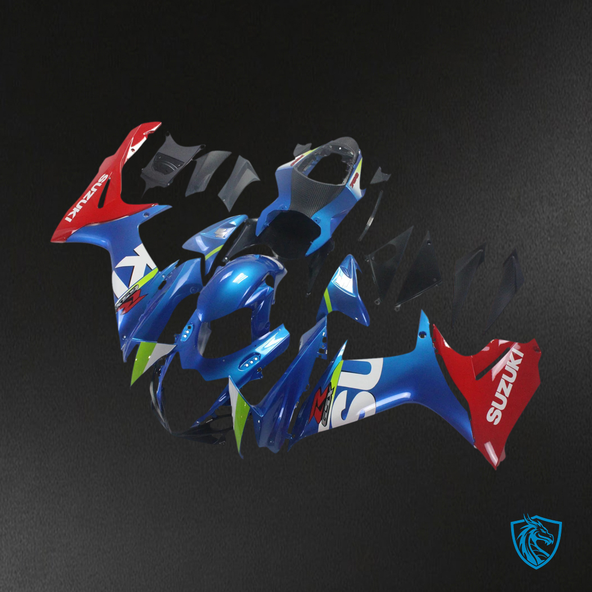 Suzuki GSXR 600-750 (2011-2025) Blue & Red - Fairing Kit