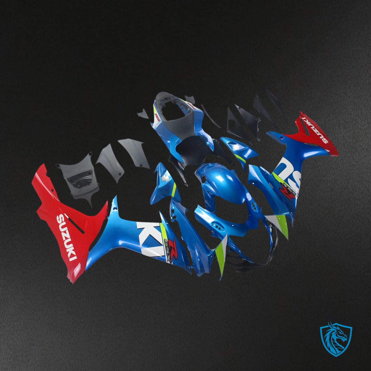 Suzuki GSXR 600-750 (2011-2025) Blue & Red - Fairing Kit