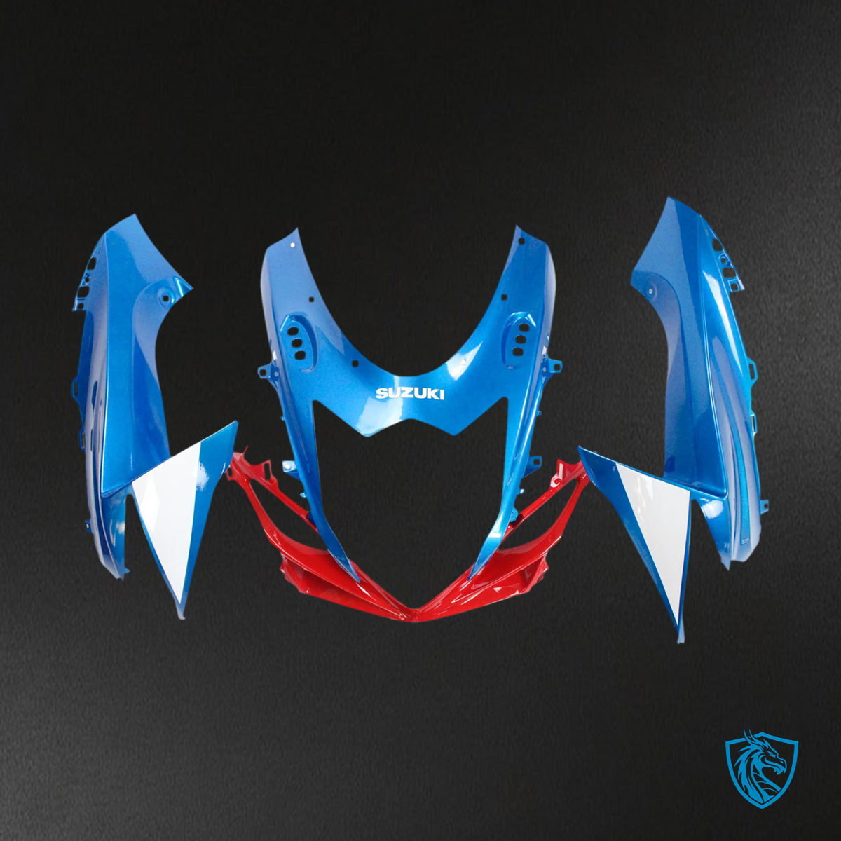 Suzuki GSXR 600-750 (2011-2025) Blue, White & Red - Fairing Kit