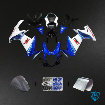 Suzuki GSXR 600-750 (2011-2025) Blue, White and Red - Fairing Kit