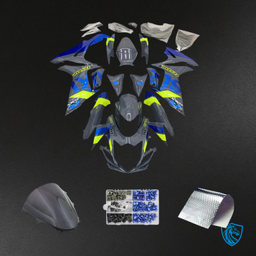 Suzuki GSXR 600-750 (2011-2025) Blue & Green - Fairing Kit