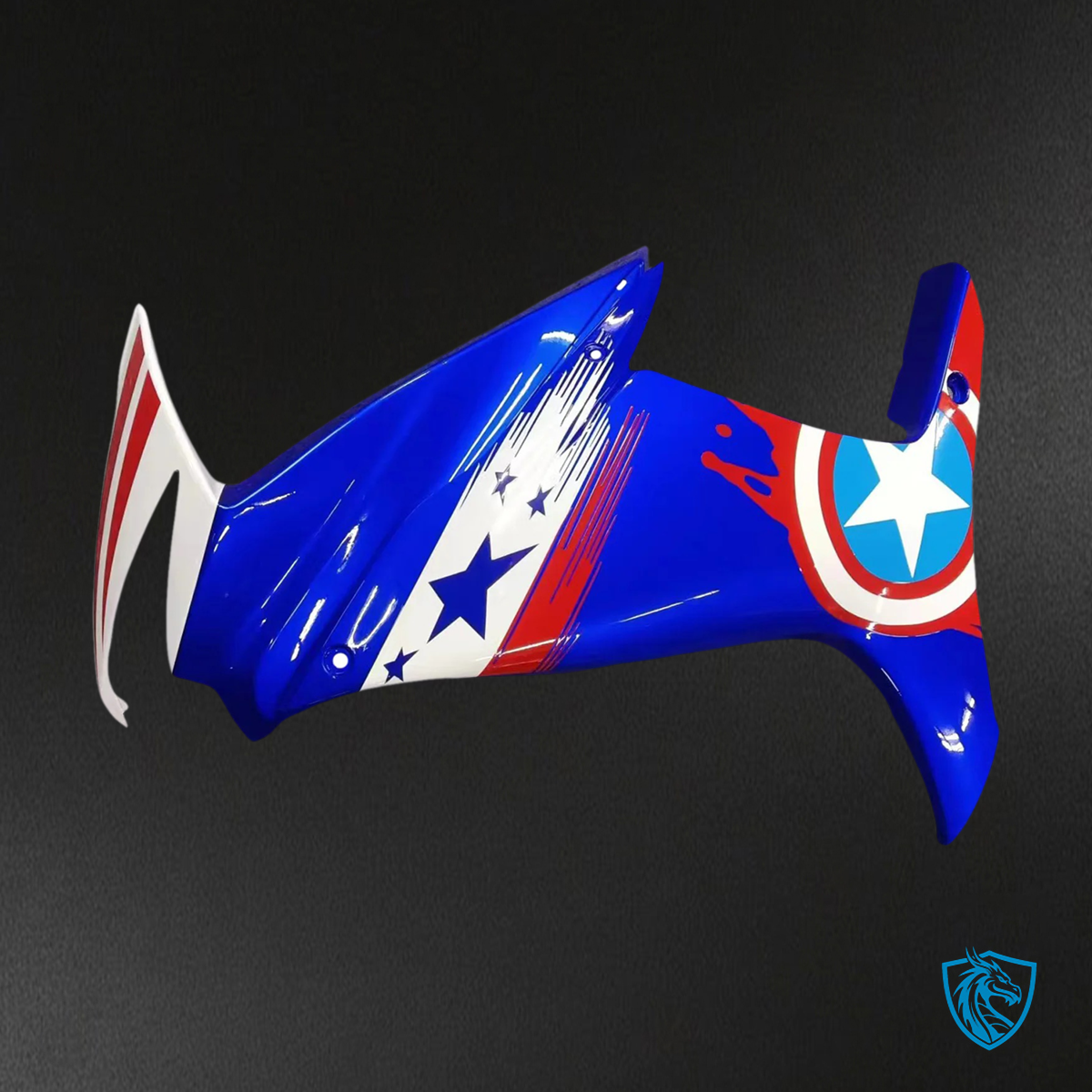 Suzuki GSXR 600-750 (2011-2025) Blue & Red Captain America - Fairing Kit