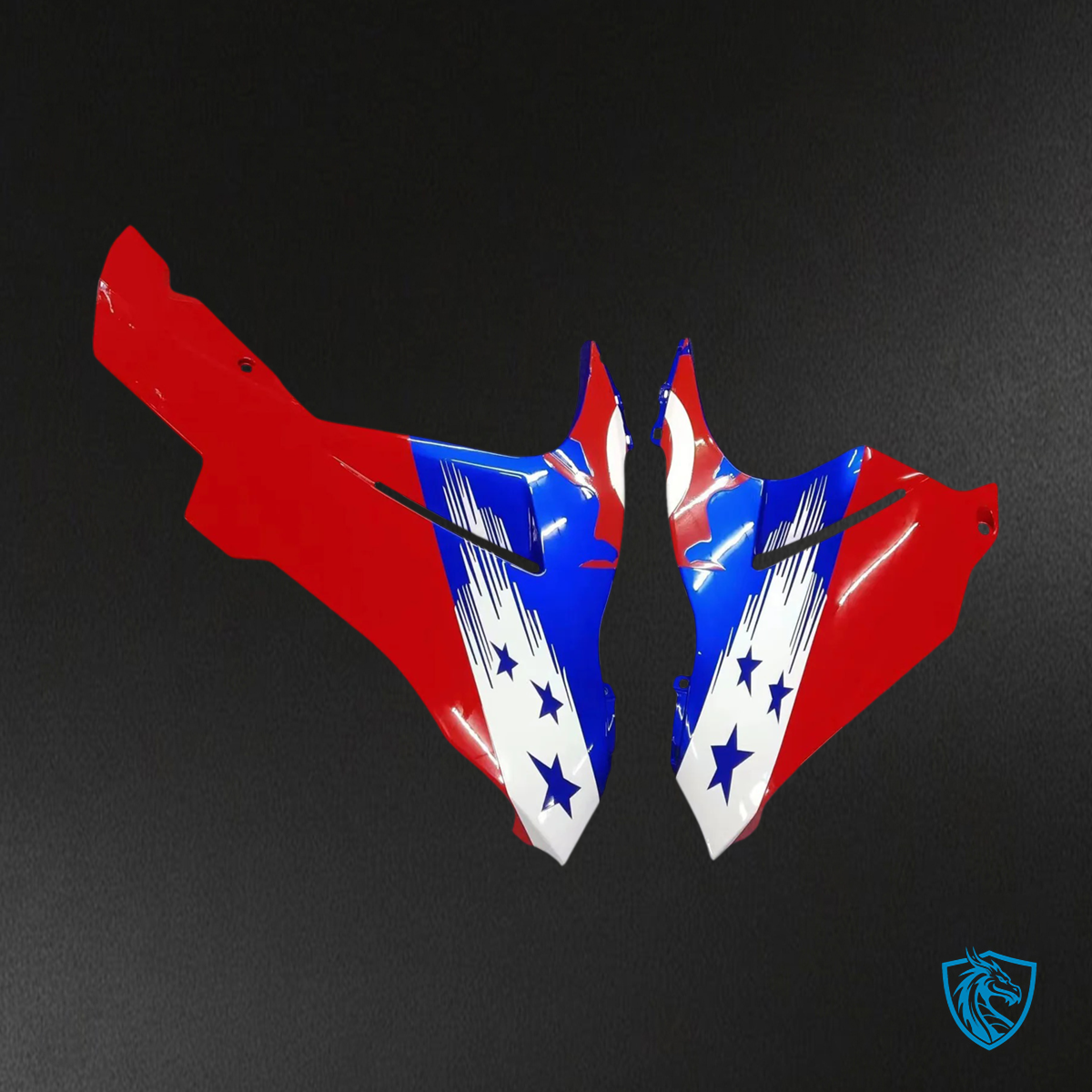Suzuki GSXR 600-750 (2011-2025) Blue & Red Captain America - Fairing Kit