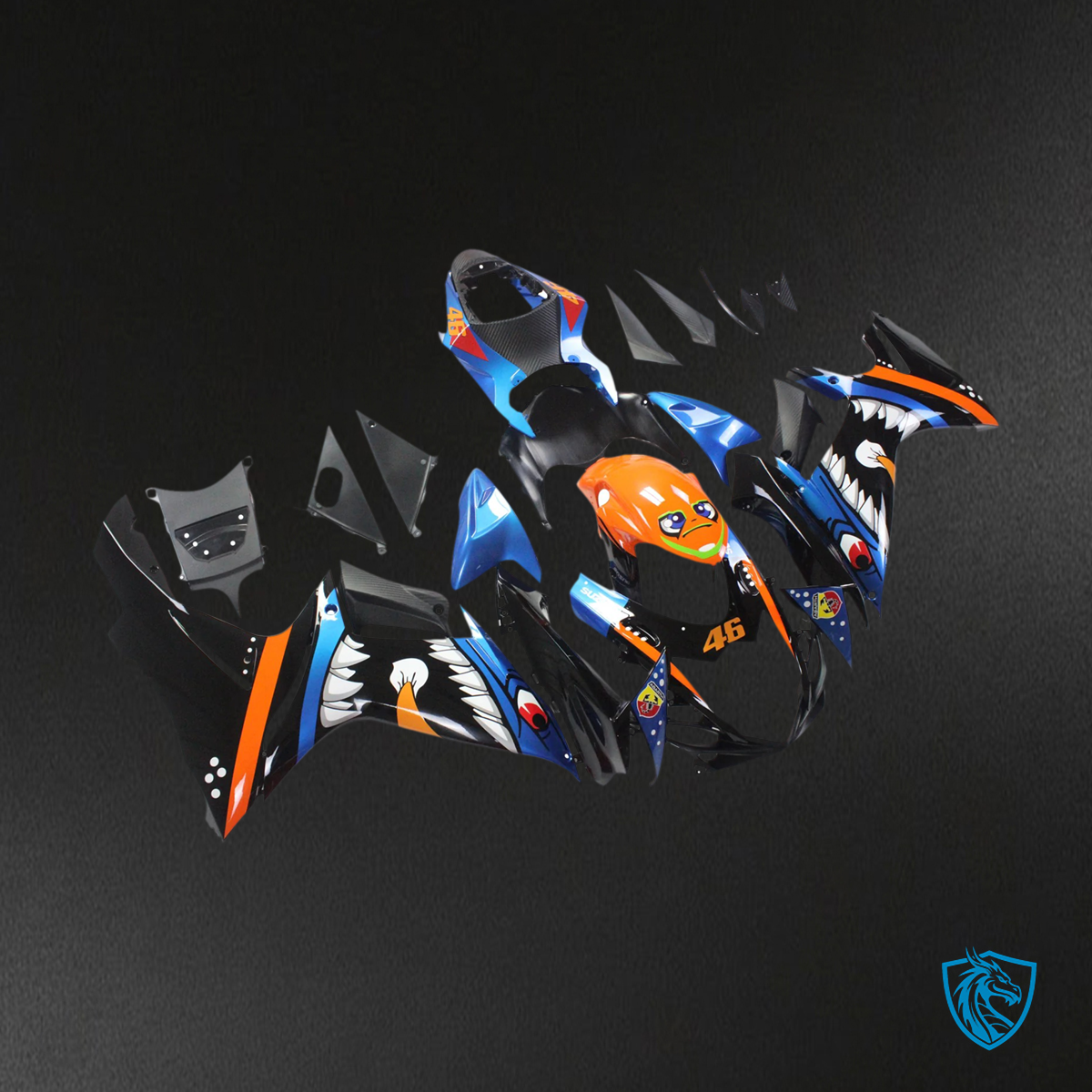 Suzuki GSXR 600-750 (2011-2025) Cartoon Shark - Fairing Kit