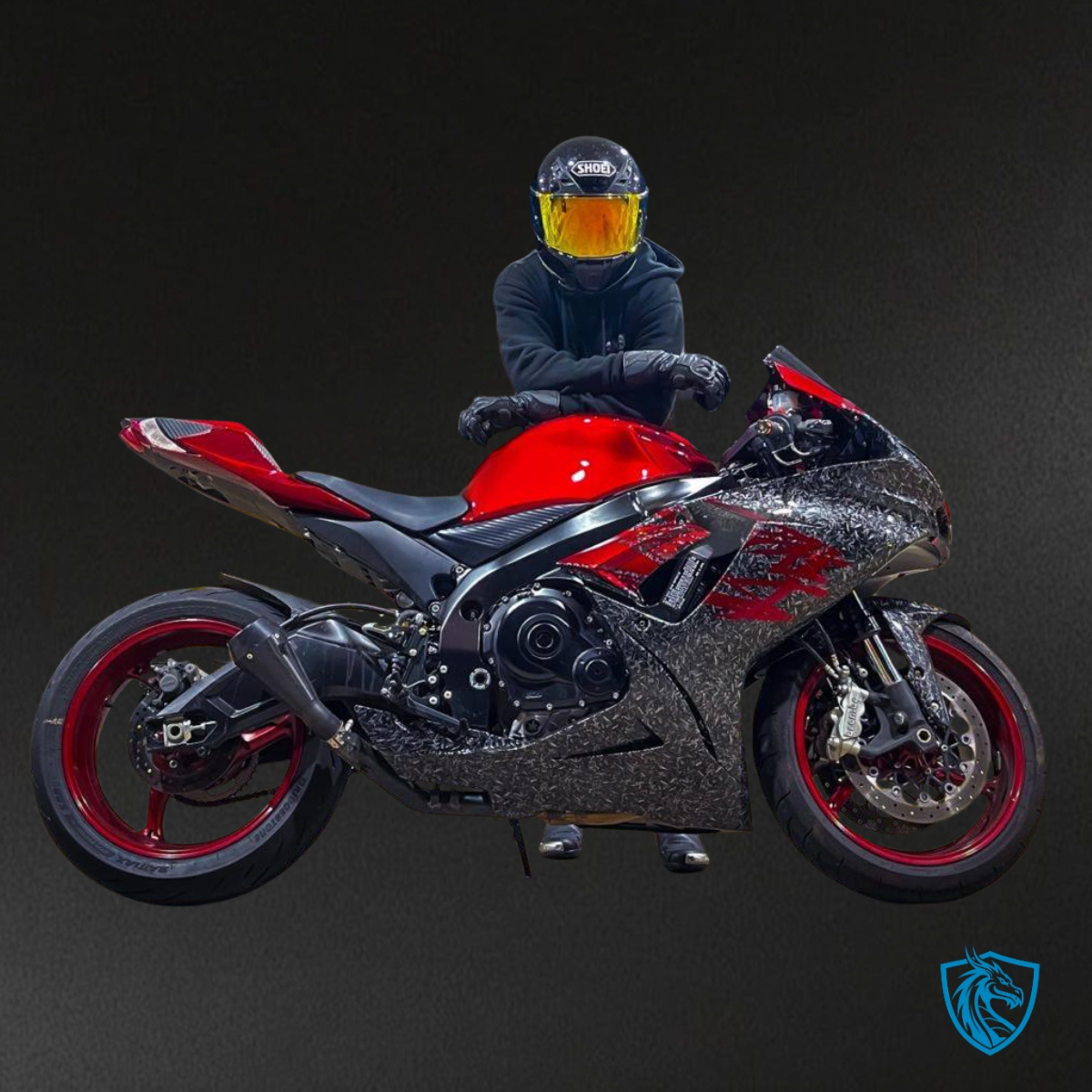 Suzuki GSXR 600-750 (2011-2025) Gloss Candy Red & Silver Fairing Kit - Aftermarket ABS Bodywork