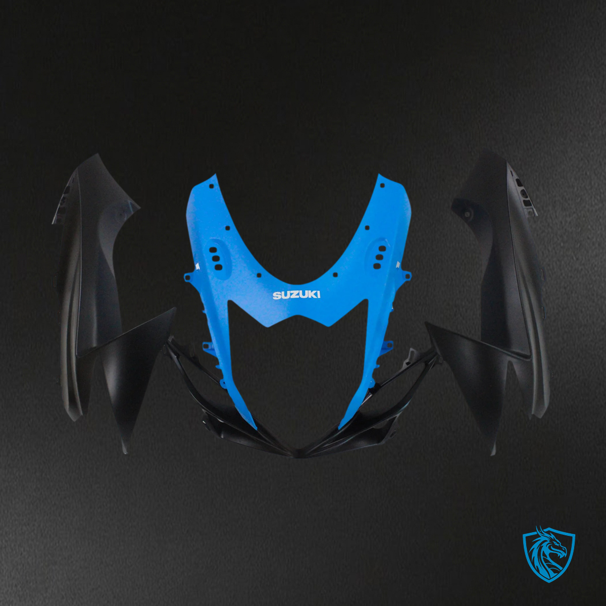 Suzuki GSXR 600-750 (2011-2025) Matte Blue and Black - Fairing Kit