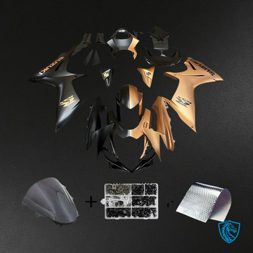 Suzuki GSXR 600-750 (2011-2025) Matte Half Black & Half Brown - Fairing Kit