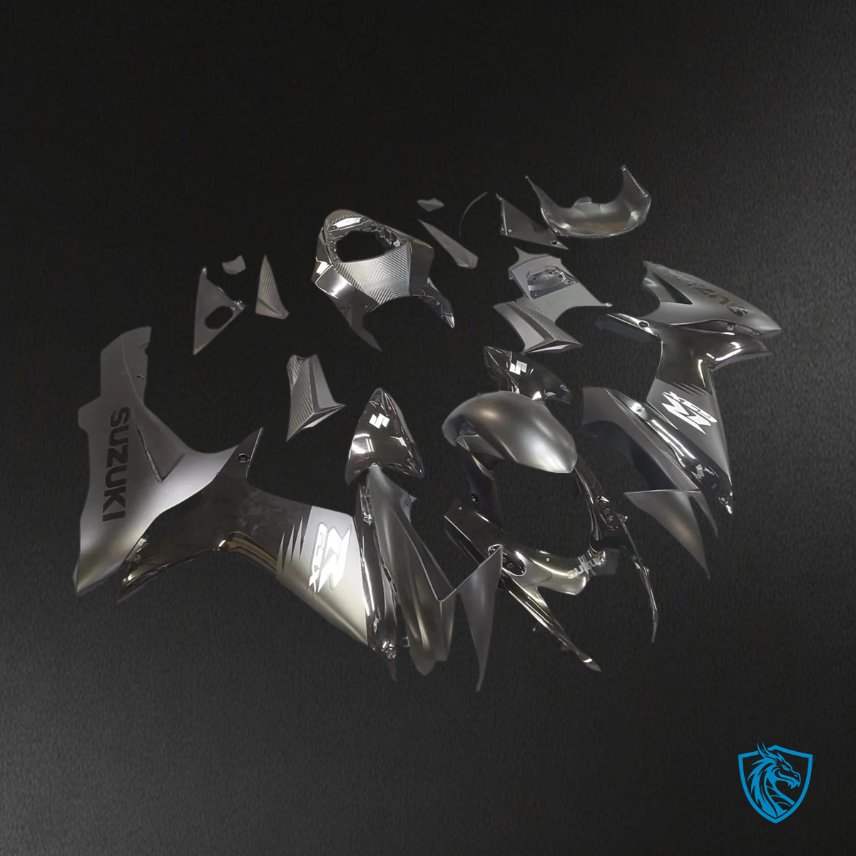 Suzuki GSXR 600-750 (2011-2025) Matte & Gloss Black - Fairing Kit
