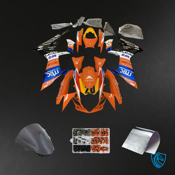 Suzuki GSXR 600-750 (2011-2025) Orange & Blue - Fairing Kit