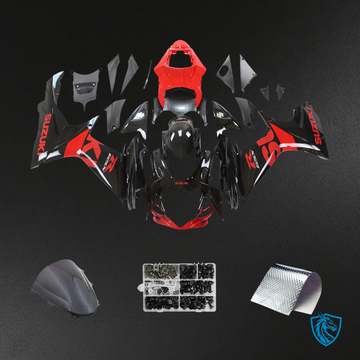 Suzuki GSXR 600-750 (2011-2025) Red and Black - Fairing Kit