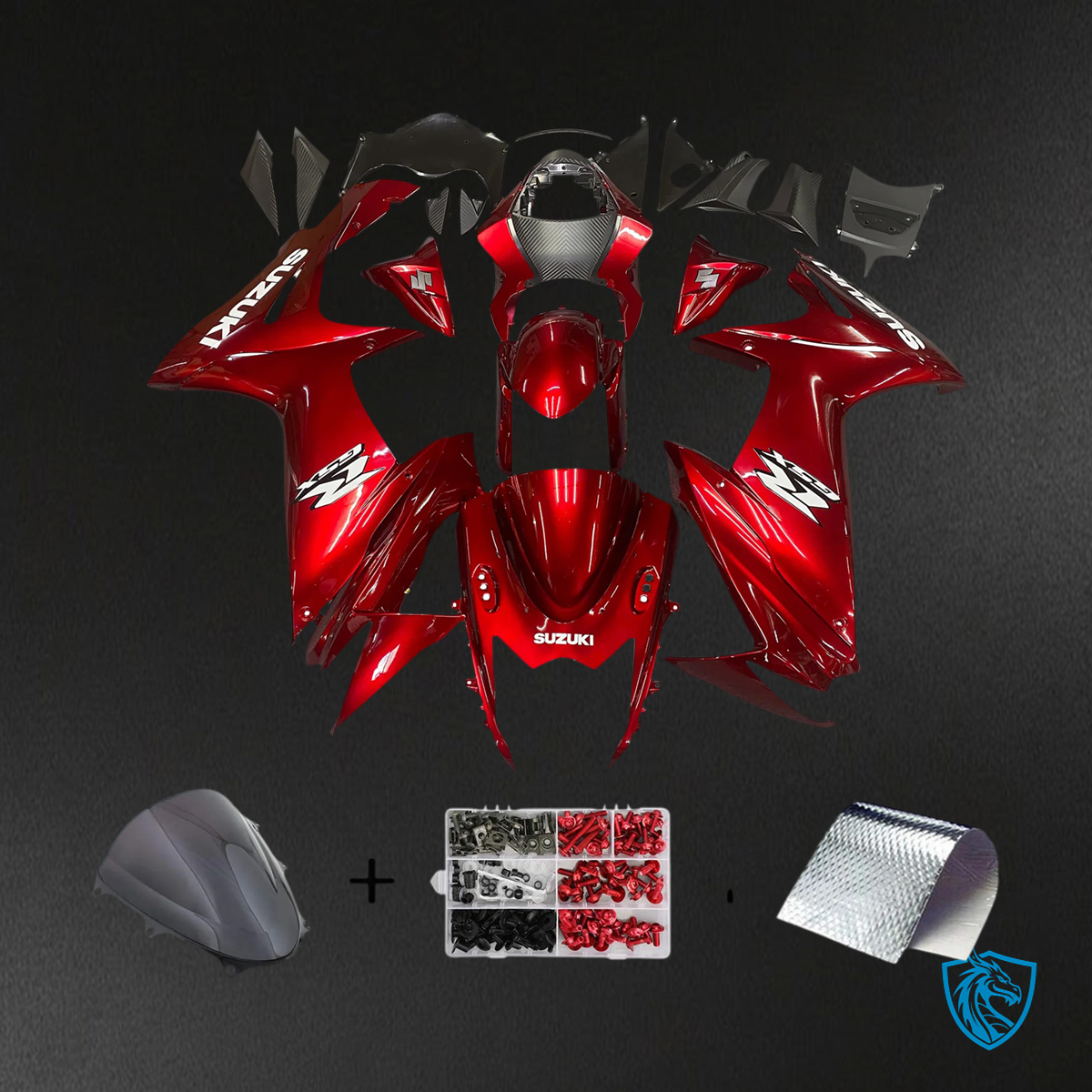 Suzuki GSXR 600-750 (2011-2025) Red - Fairing Kit