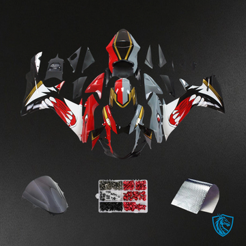 Suzuki GSXR 600-750 (2011-2025) Red & Gray Shark - Fairing Kit