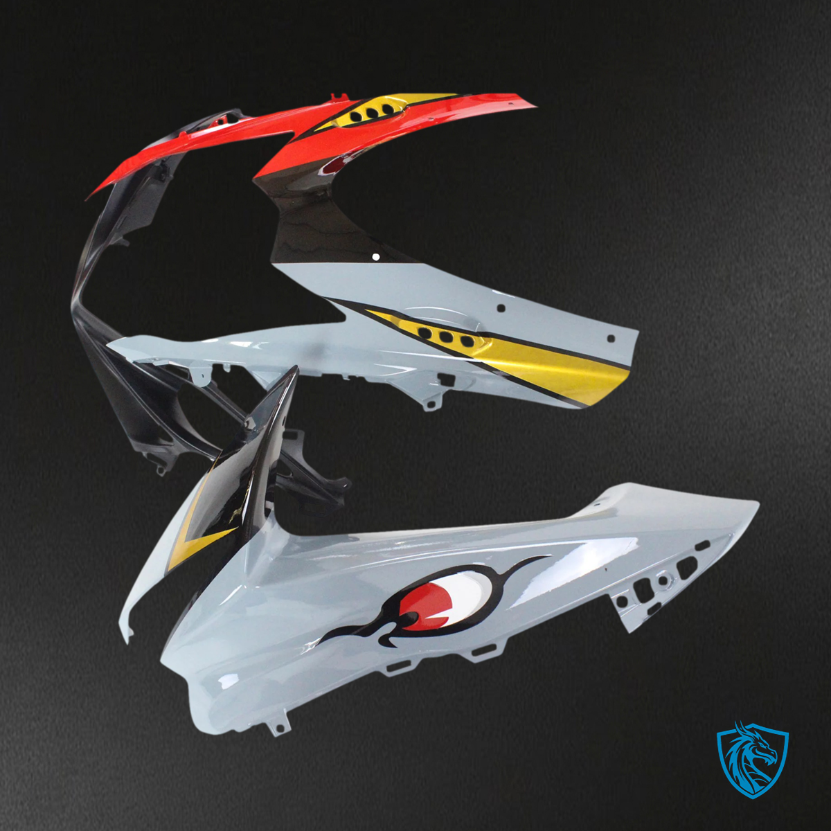 Suzuki GSXR 600-750 (2011-2025) Red & Gray Shark - Fairing Kit