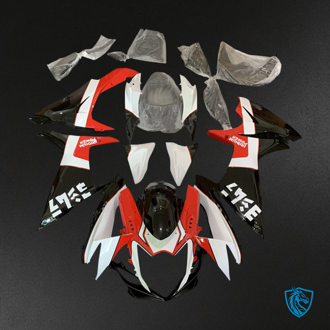 Suzuki GSXR 600-750 (2011-2025) Red & Black - Fairing Kit