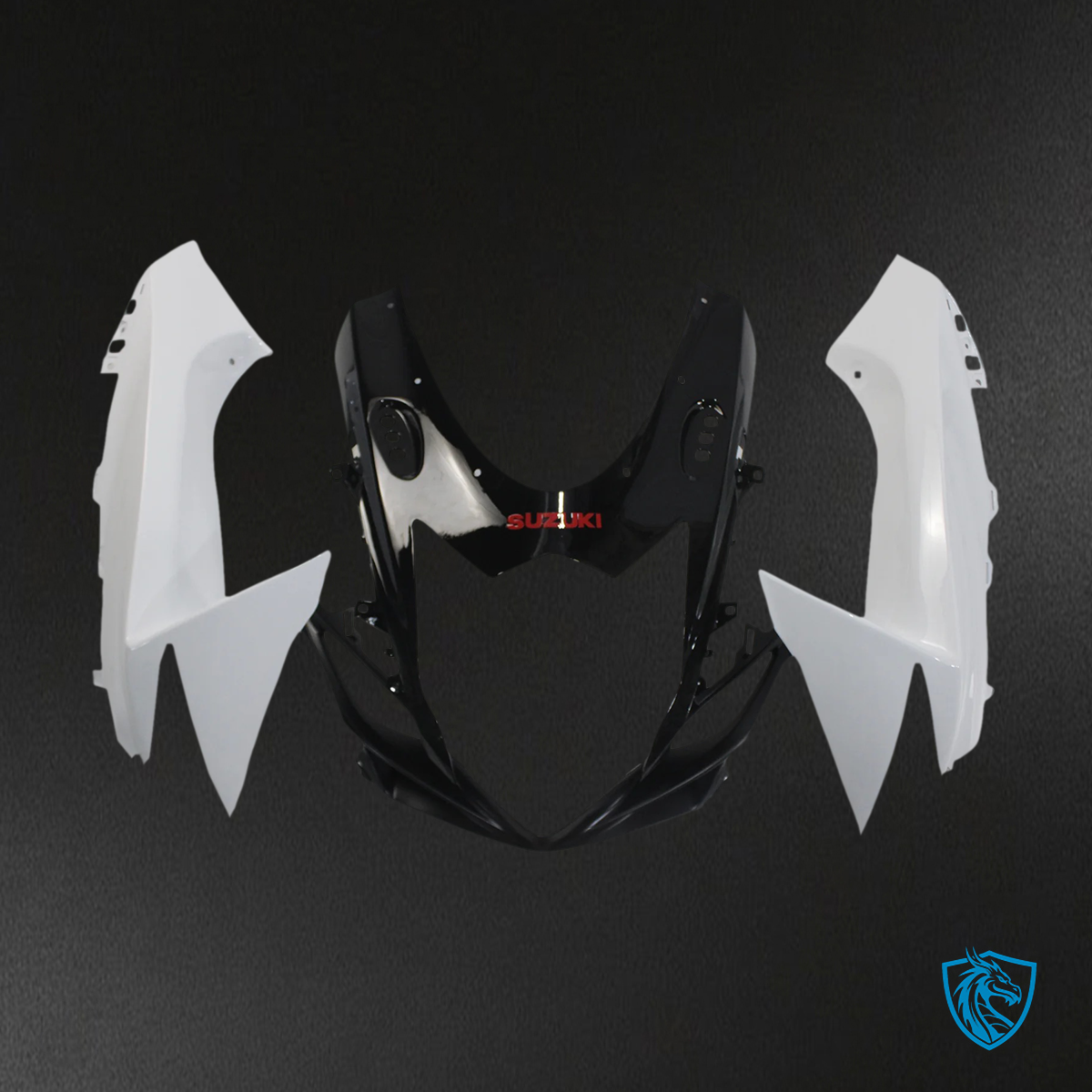Suzuki GSXR 600-750 (2011-2025) White and Black - Fairing Kit