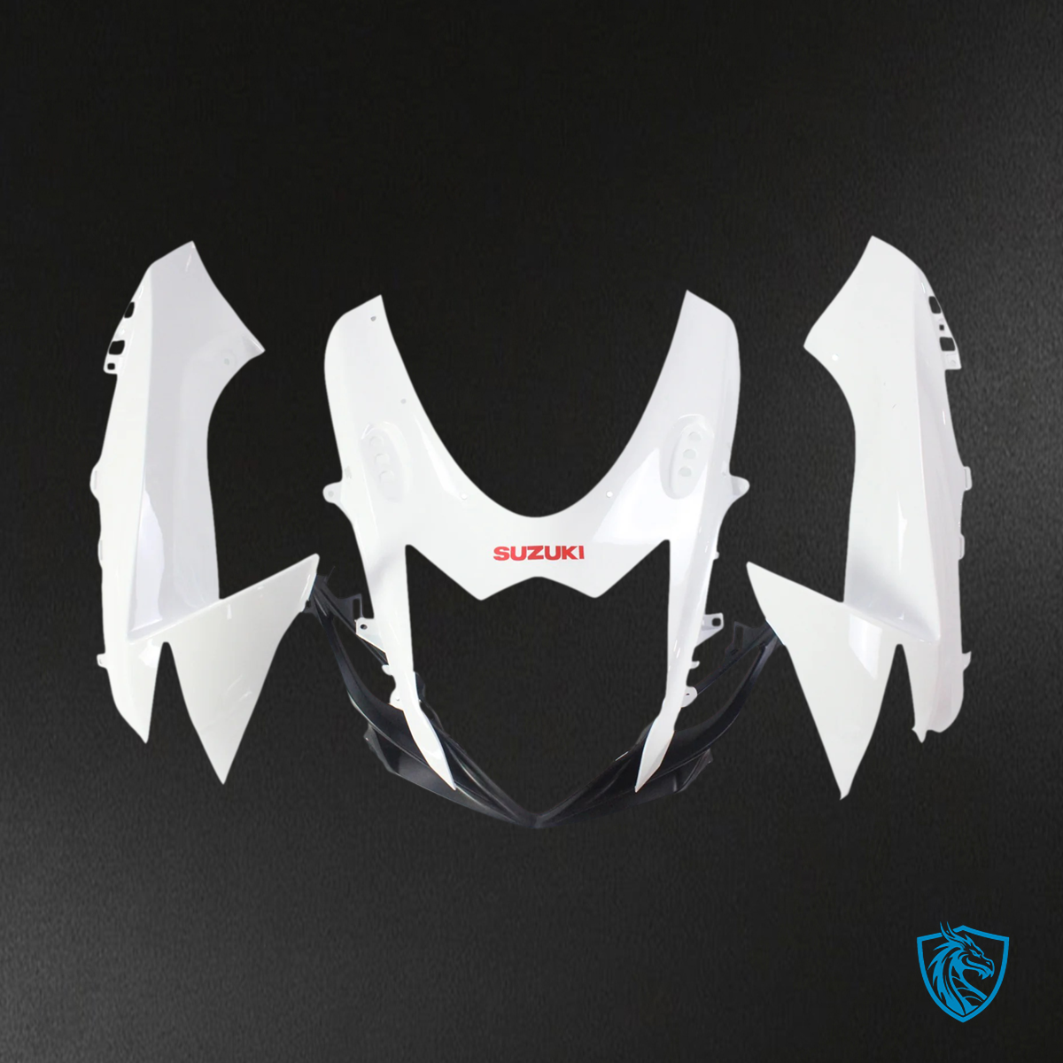 Suzuki GSXR 600-750 (2011-2025) White With Red Logo - Fairing Kit