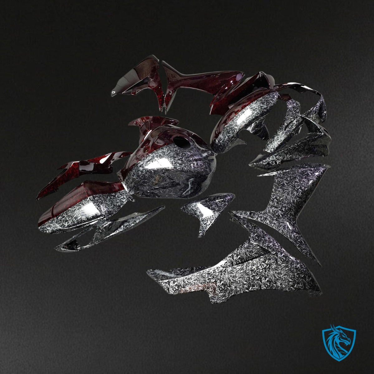 Suzuki GSXR 600-750 (2011-2026) Gloss Red, White & Silver Fairing Kit - Aftermarket ABS Bodywork