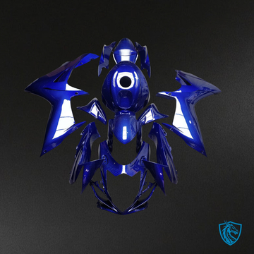 Suzuki GSXR 600-750 (2011-2026) Gloss Blue Carbon Fiber Fairing Kit - Aftermarket ABS Bodywork