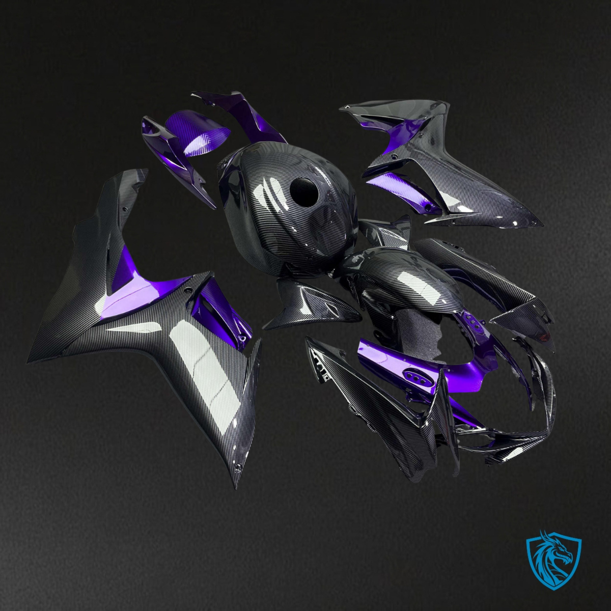 Suzuki GSXR 600-750 (2011-2026) Gloss Purple & Matte Black Fairing Kit | ABS Bodywork