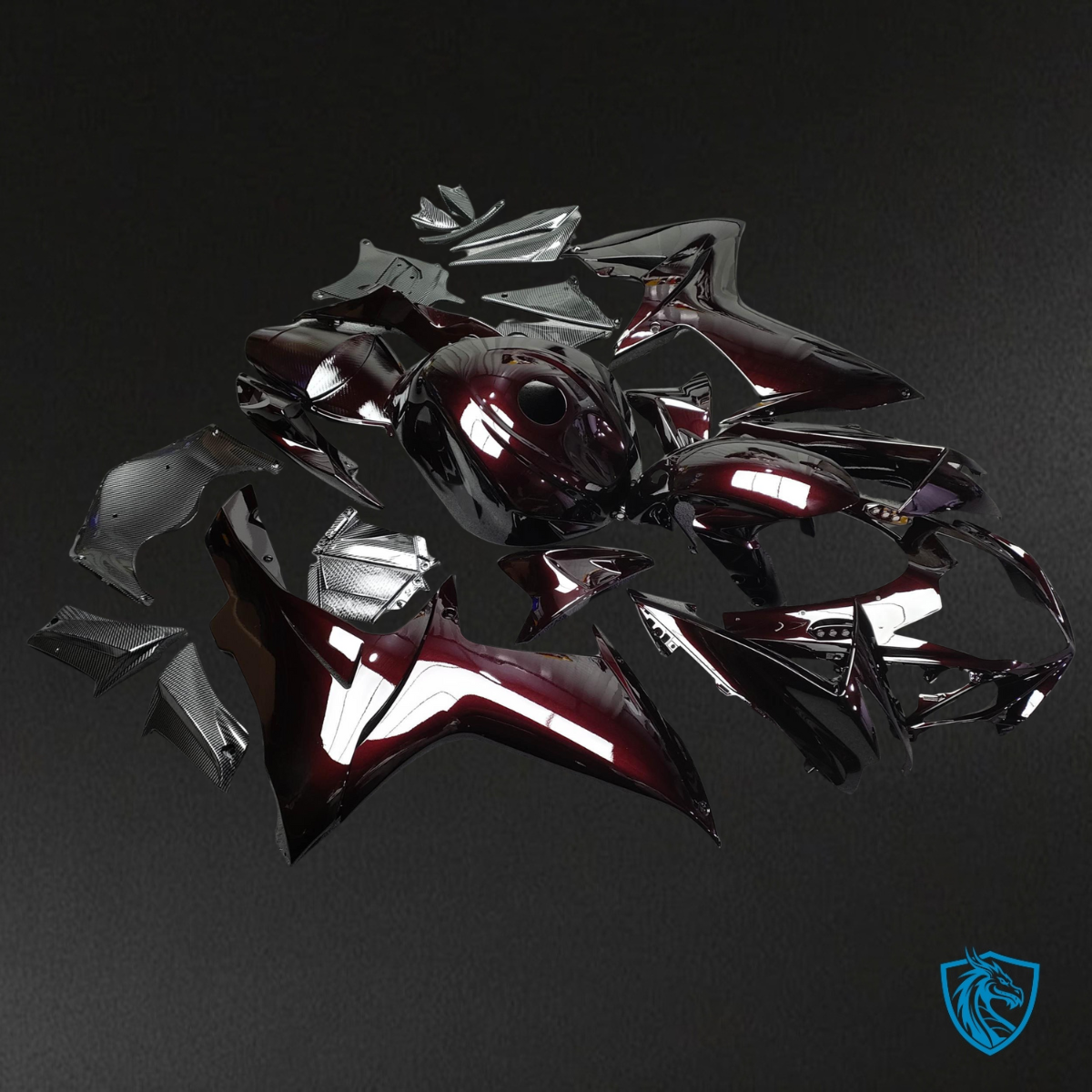 Suzuki GSXR 600-750 (2011-2026) Gloss Maroon Red - MERGEment Motorcycle Fairings Kit