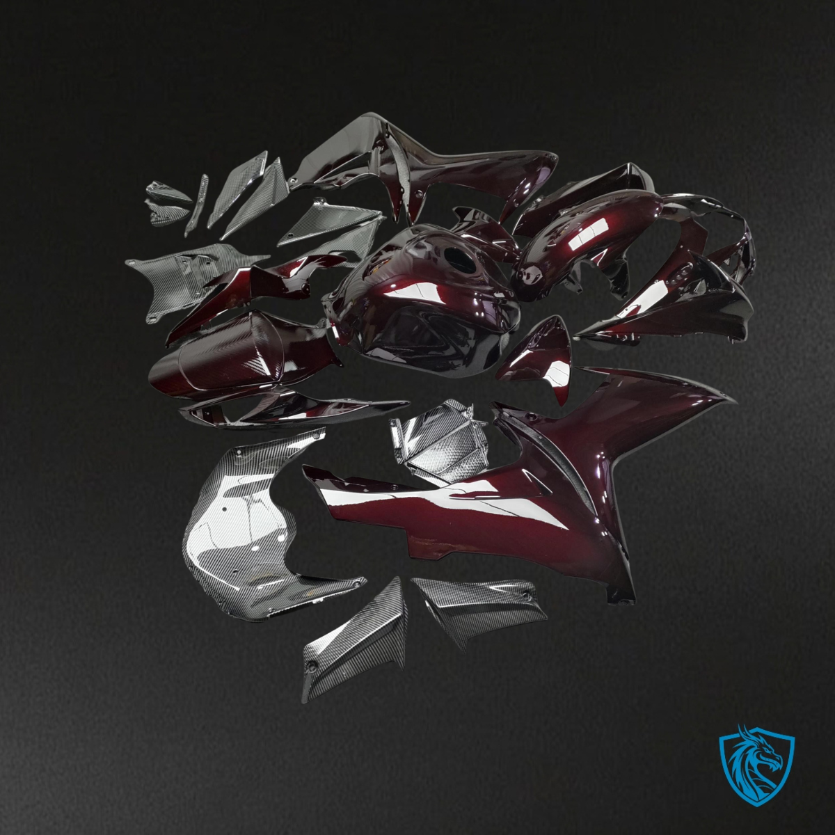 Suzuki GSXR 600-750 (2011-2026) Gloss Maroon Red - MERGEment Motorcycle Fairings Kit