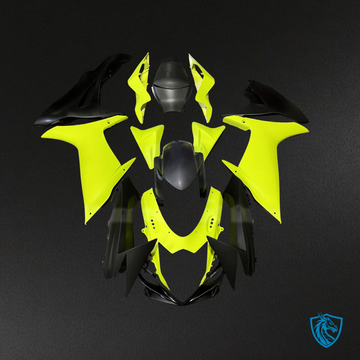 Suzuki GSXR 600-750 (2011-2026) Matte Yellow & Black Fairing Kit | ABS Bodywork