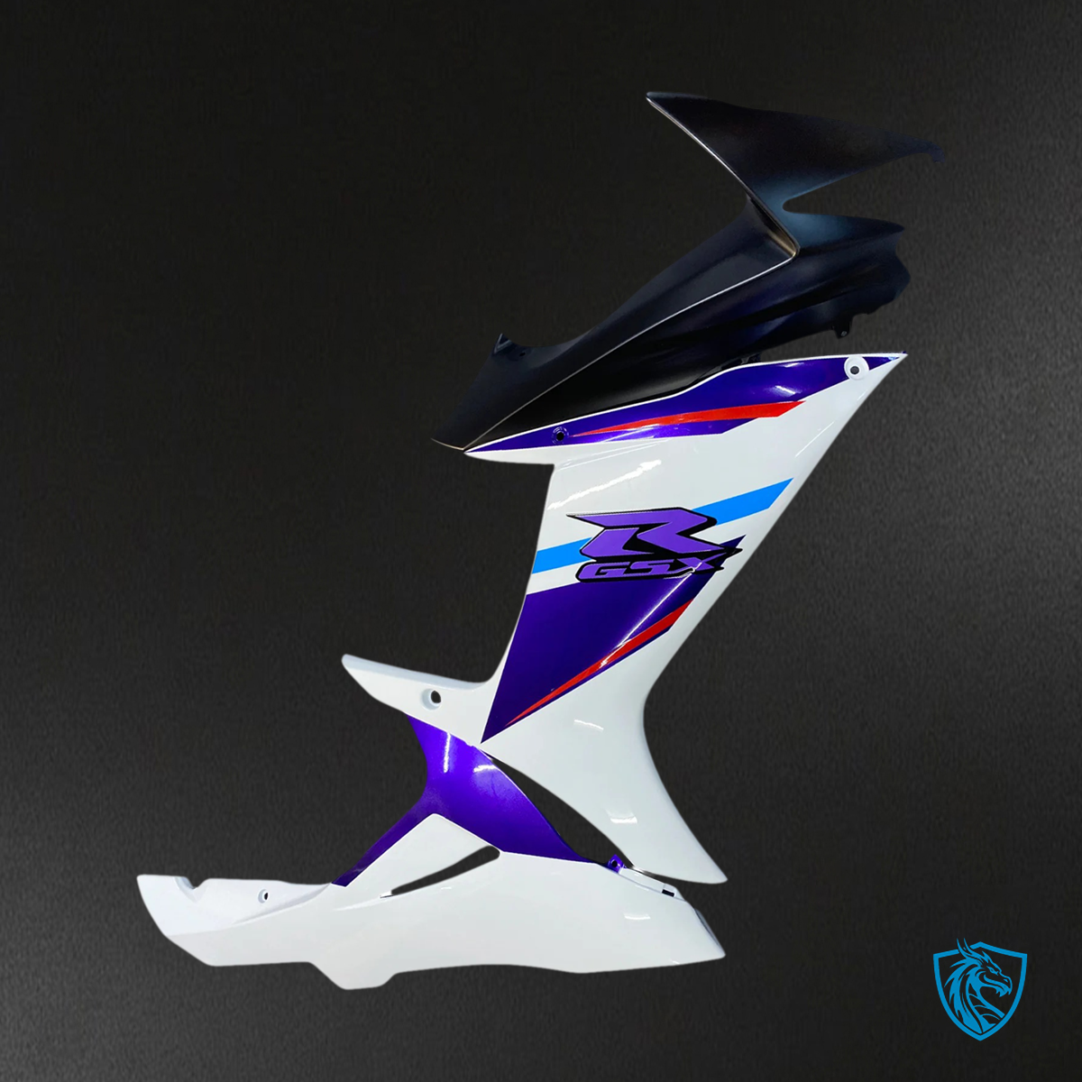Suzuki GSXR 600-750 (2011-2025) Blue & White Style 3 - Fairing Kit
