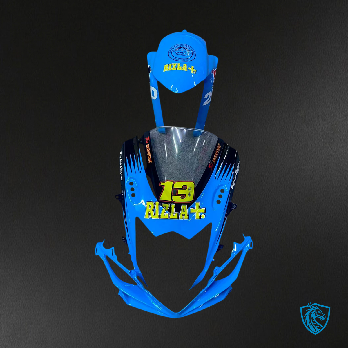Suzuki GSXR 600-750 (2011-2025) Blue with Yellow Accents - Fairing Kit