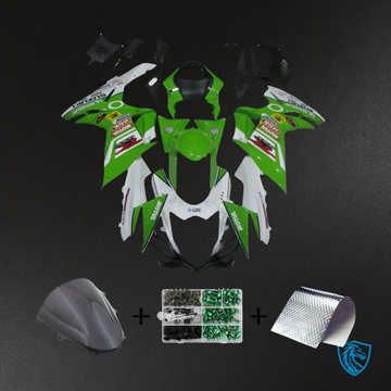 Suzuki GSXR 600-750 (2011-2025) Green & Black Style 1 - Fairing Kit