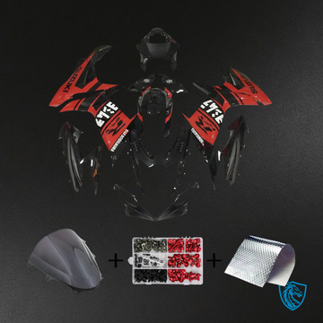 Suzuki GSXR 600-750 (2011-2025) Red & Black Style 2 - Fairing Kit