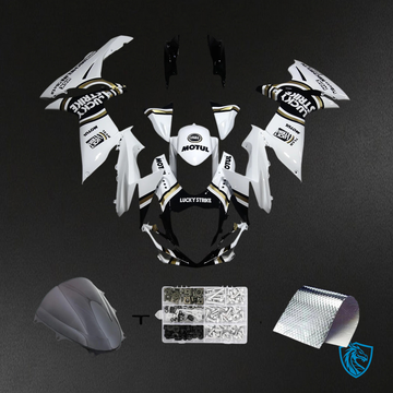 Suzuki GSXR 600-750 (2011-2025) White with Black Accents - Fairing Kit