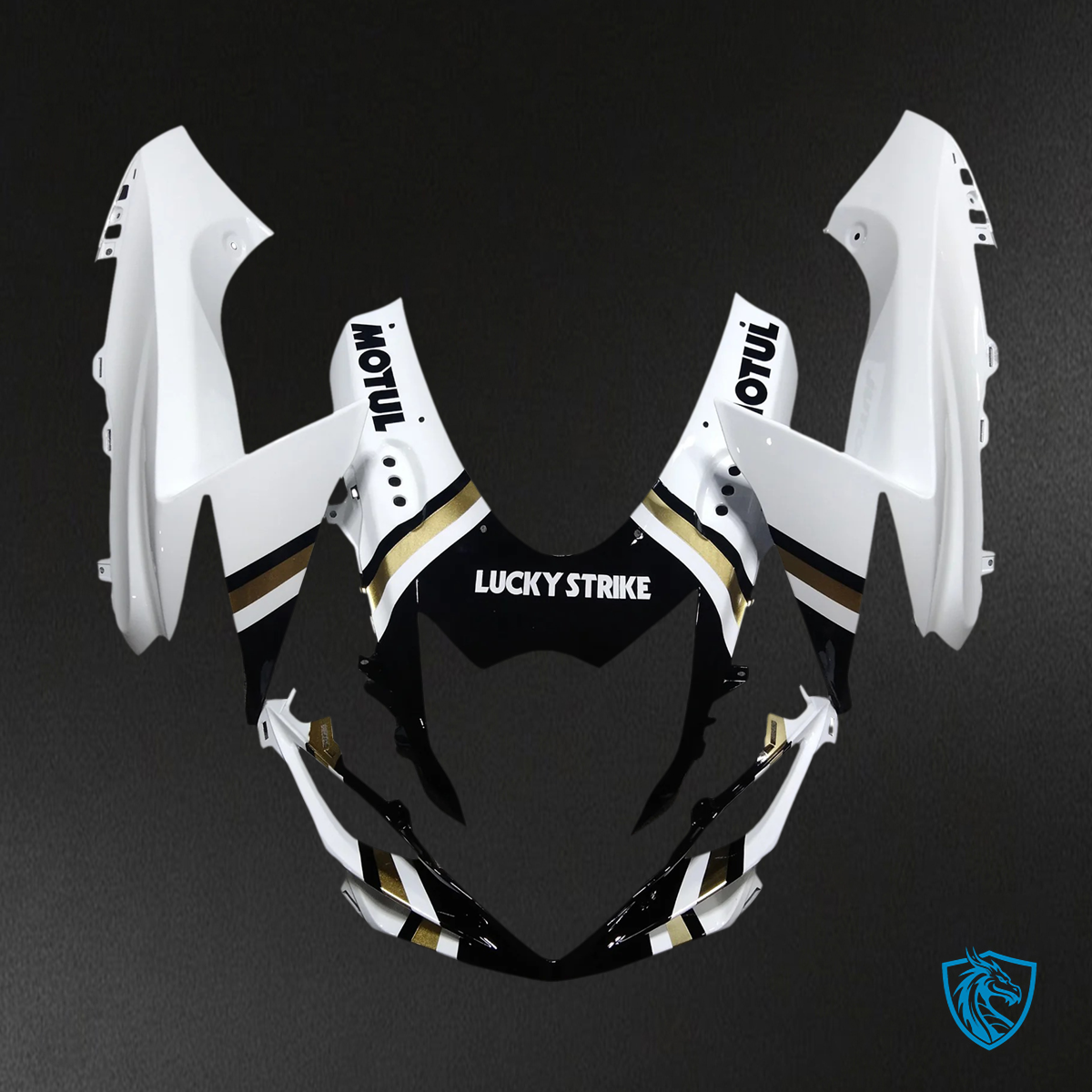 Suzuki GSXR 600-750 (2011-2025) White with Black Accents - Fairing Kit