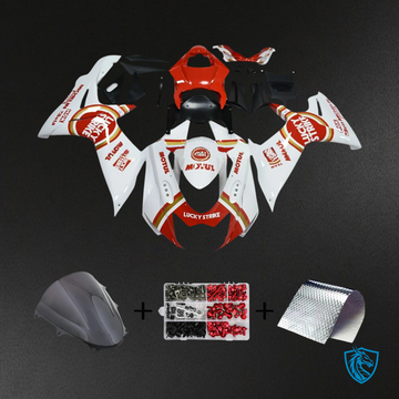 Suzuki GSXR 600-750 K11 (2011-2025) White with Red Accents - Fairing Kit